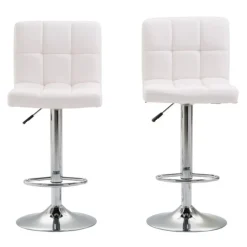 Barhocker LIMA 2er Set weiss