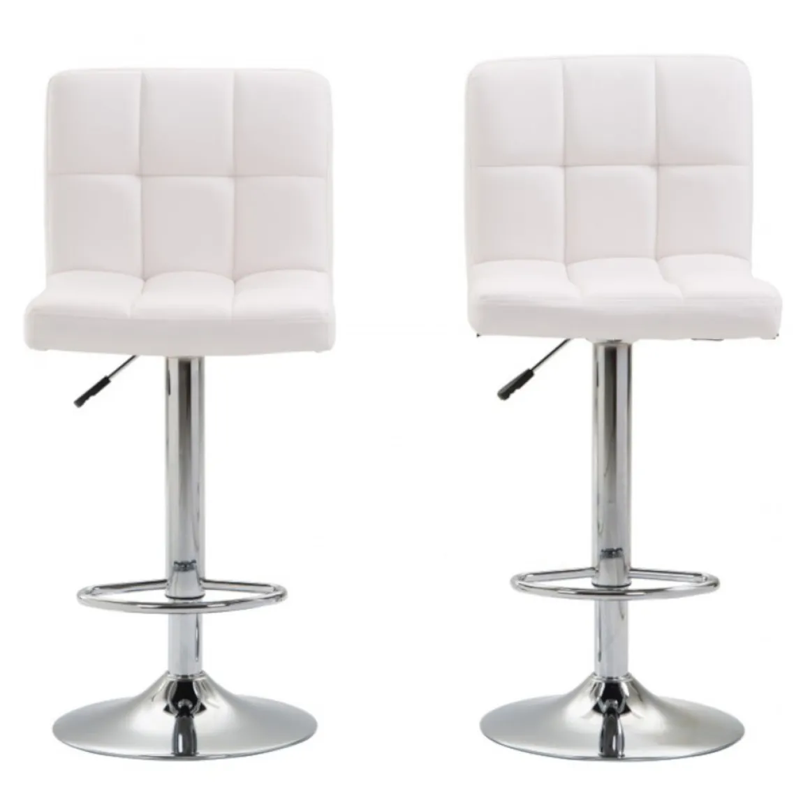 Barhocker LIMA 2er Set weiss