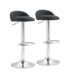 Barhocker LISA 2er Set schwarz