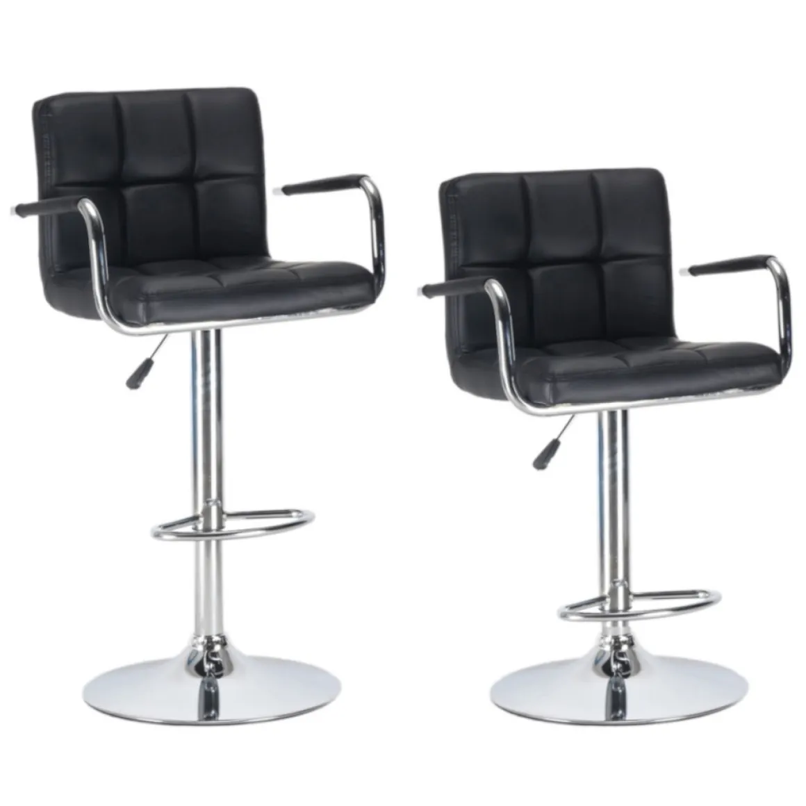 Barhocker LUISA 2er Set schwarz | GONSER.CH