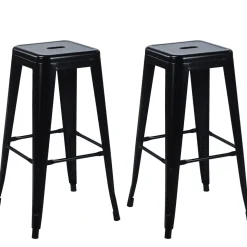 Barhocker Metall METALLIX 2er Set schwarz | GONSER.CH