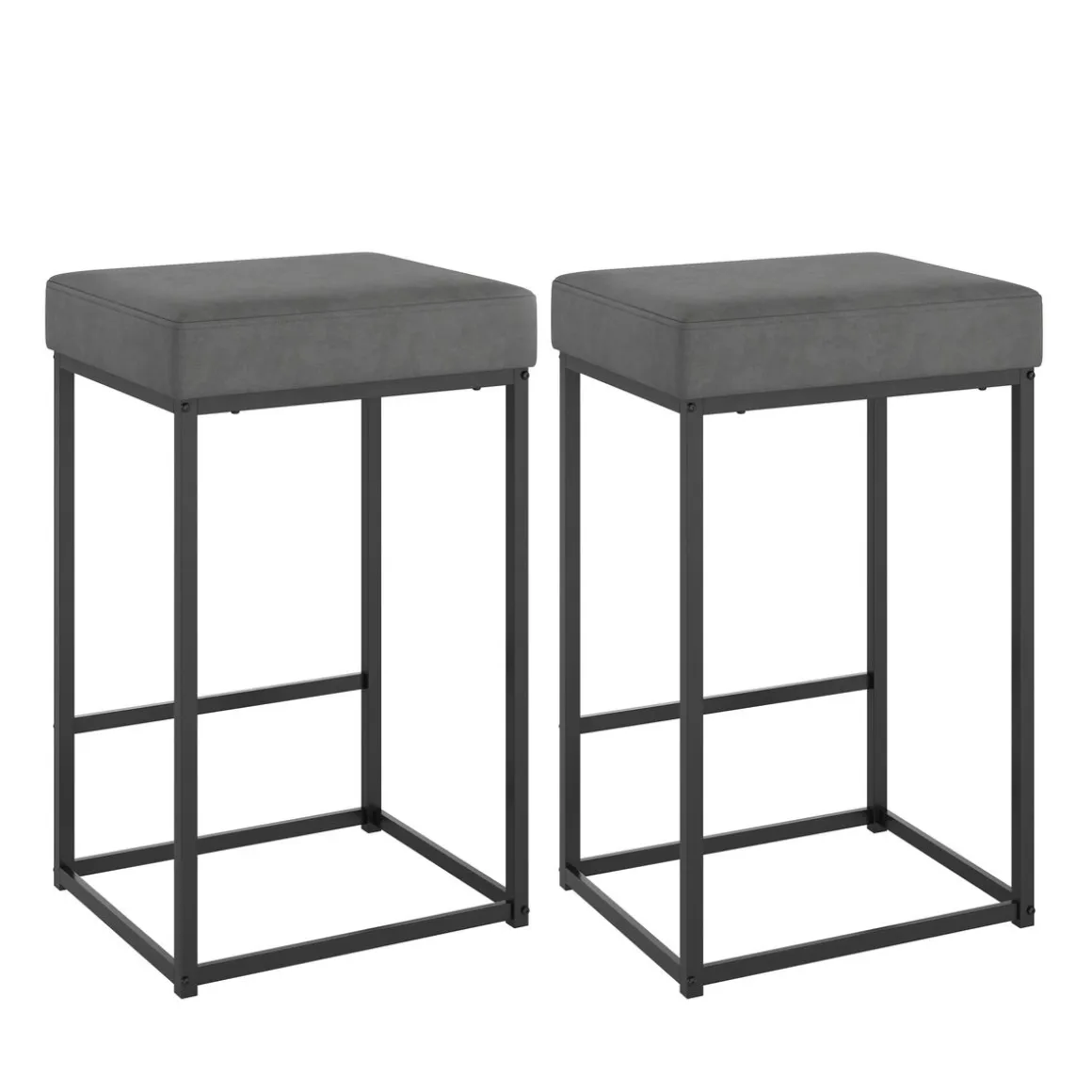 Barhocker RODRIGO 2er Set anthrazit | GONSER.CH