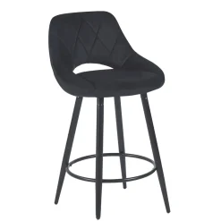 Barhocker Samt GORDON 2er Set anthrazit | GONSER.CH