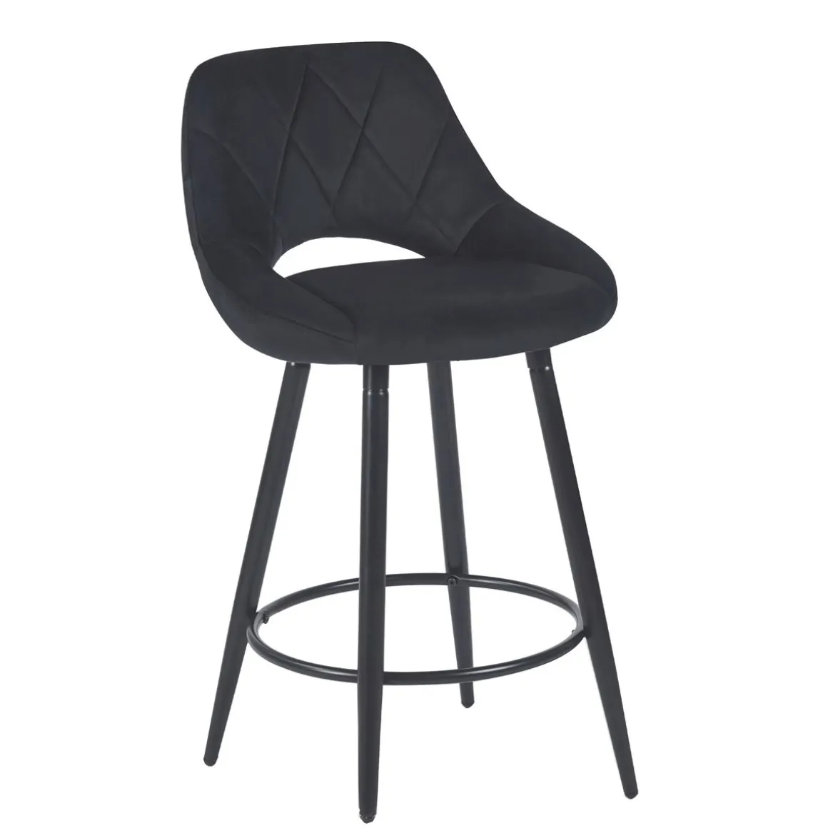 Barhocker Samt GORDON 2er Set anthrazit | GONSER.CH