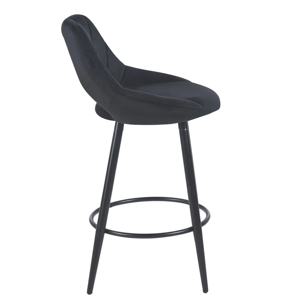 Barhocker Samt GORDON 2er Set anthrazit | GONSER.CH