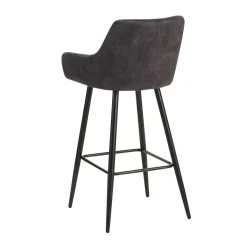 Barhocker Samt LEE 2er Set anthrazit