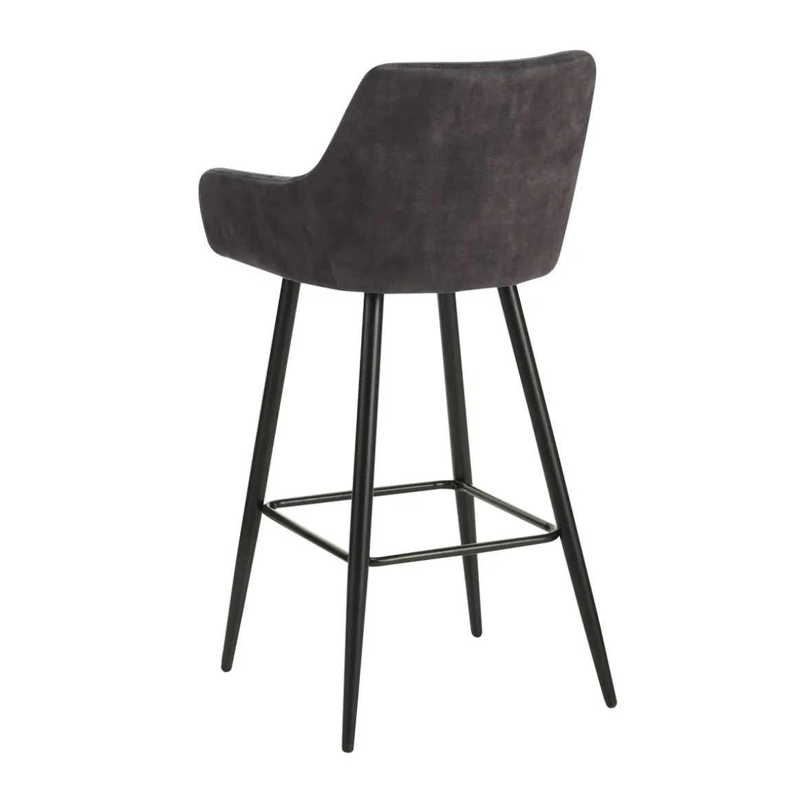 Barhocker Samt LEE 2er Set anthrazit