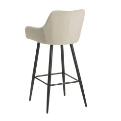 Barhocker Samt LEE 2er Set beige | GONSER.CH