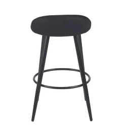 Barhocker Samt ROMY 2er Set schwarz | GONSER.CH