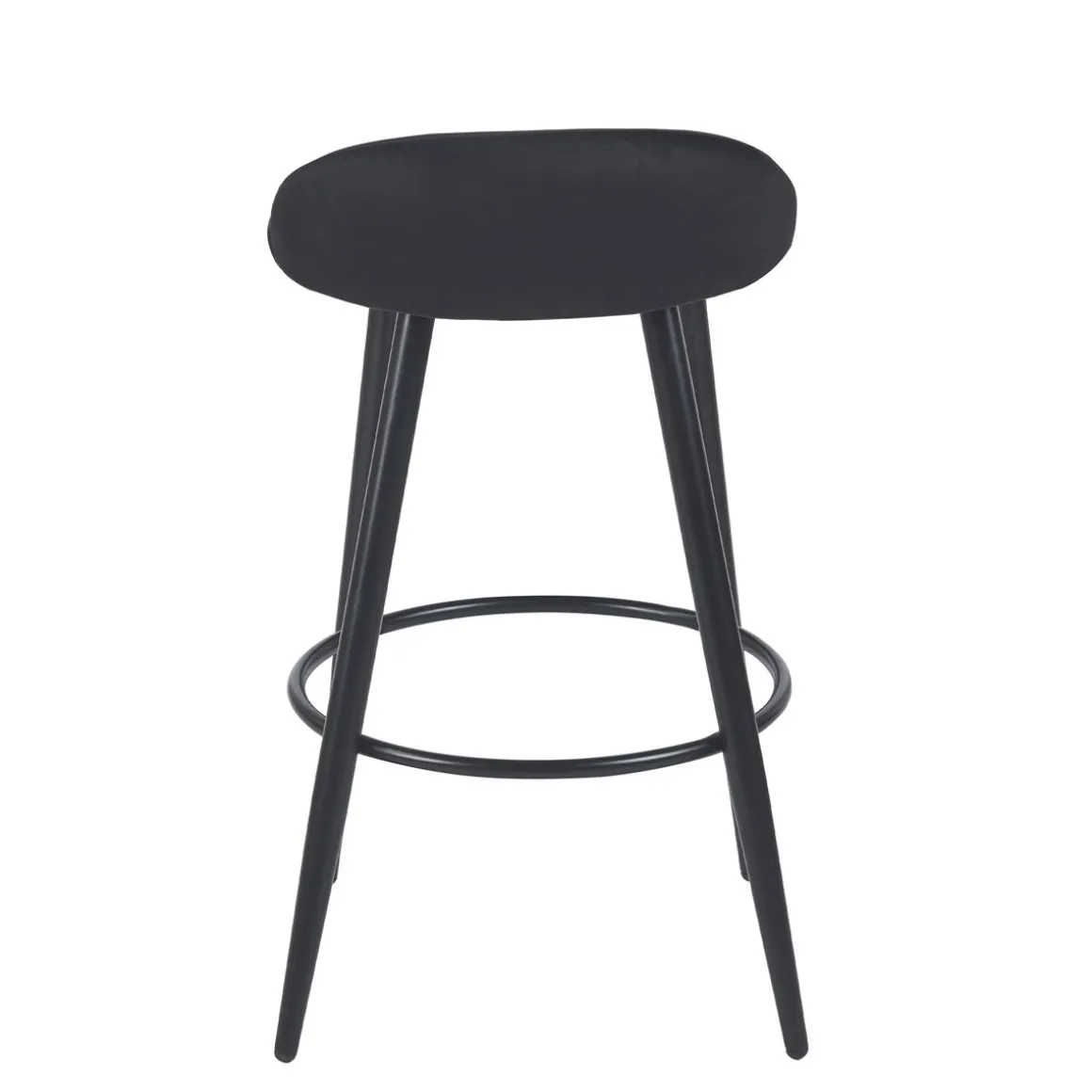 Barhocker Samt ROMY 2er Set schwarz | GONSER.CH