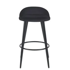 Barhocker Samt ROMY 2er Set schwarz | GONSER.CH