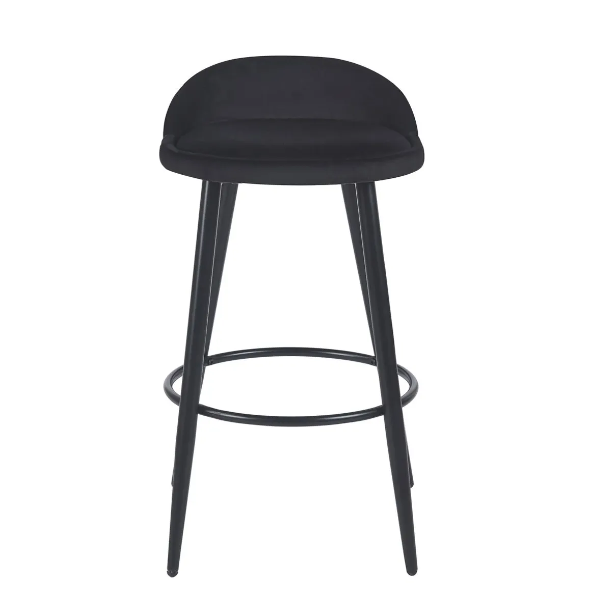Barhocker Samt ROMY 2er Set schwarz | GONSER.CH