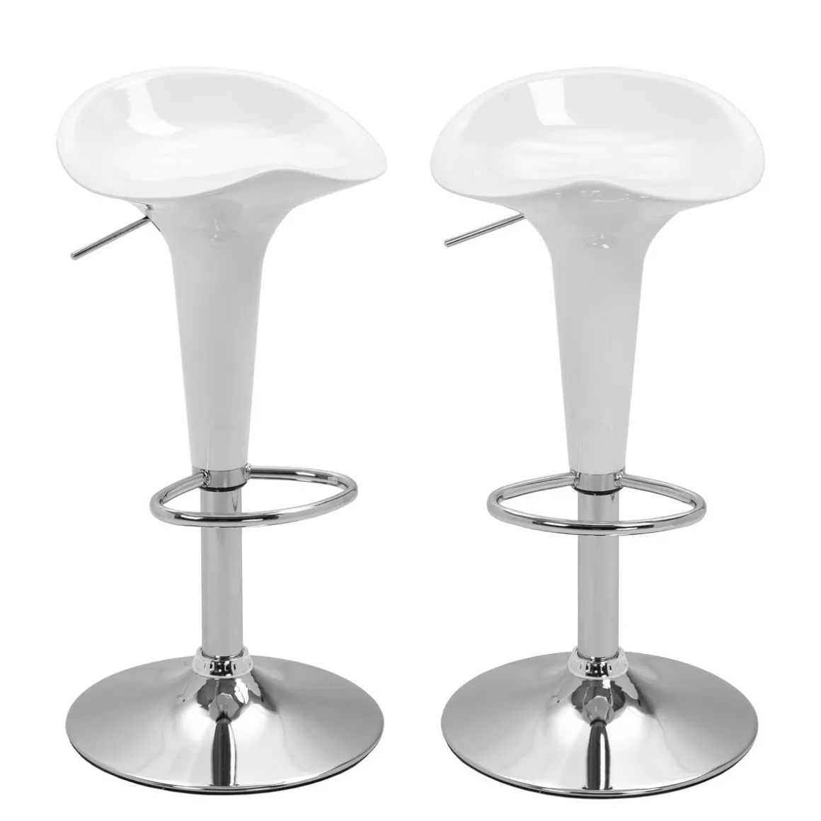 Barhocker STELLA 2er Set weiss