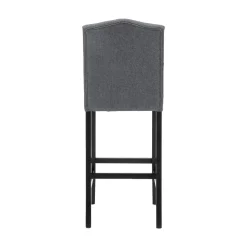 Barhocker WADE 2er Set anthrazit/schwarz