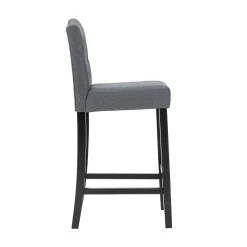 Barhocker WADE 2er Set anthrazit/schwarz