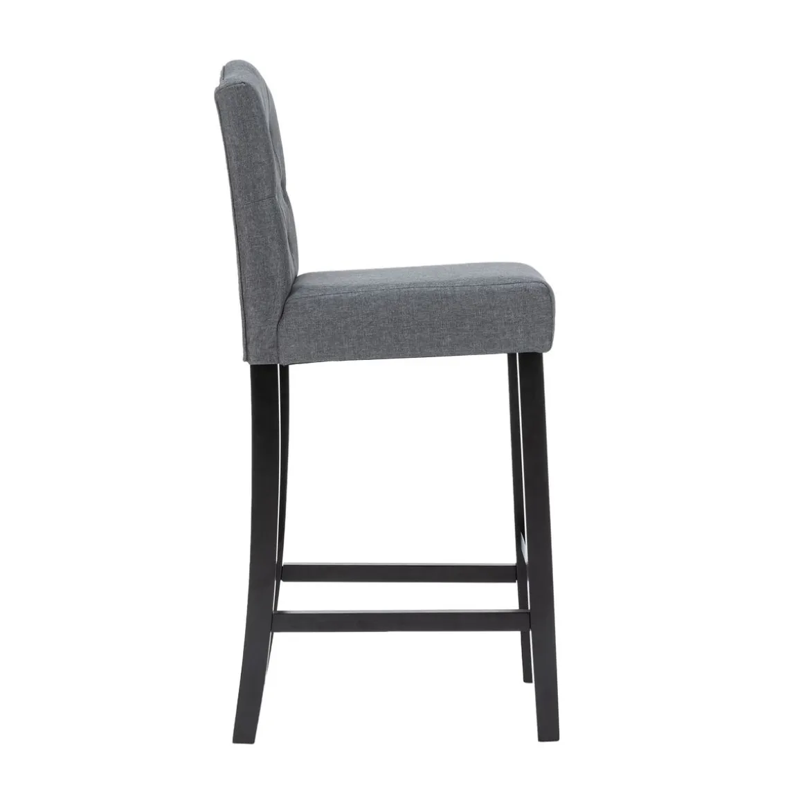 Barhocker WADE 2er Set anthrazit/schwarz
