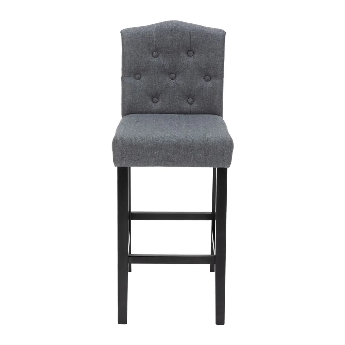 Barhocker WADE 2er Set anthrazit/schwarz