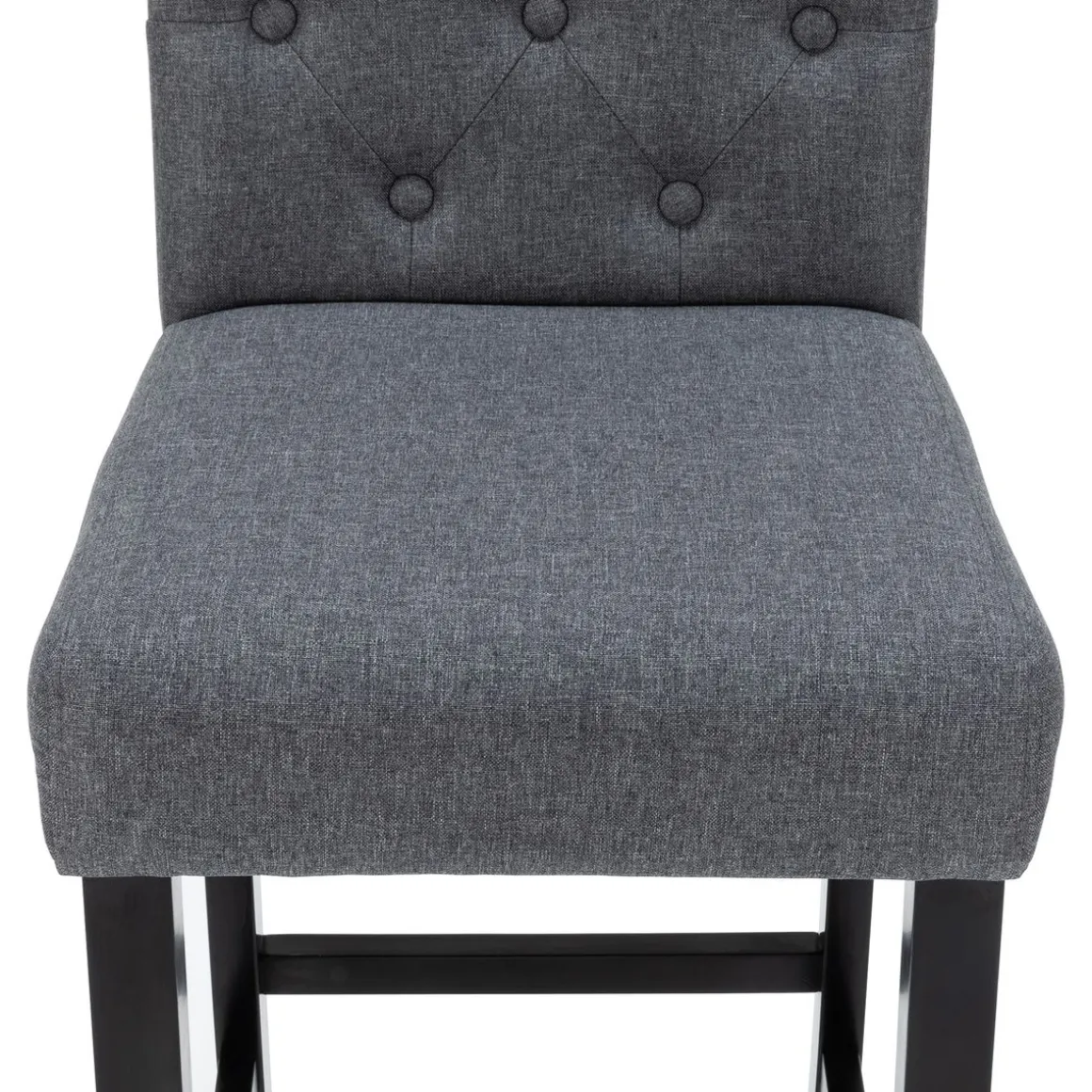 Barhocker WADE 2er Set anthrazit/schwarz