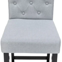 Barhocker WADE 2er Set grau/schwarz
