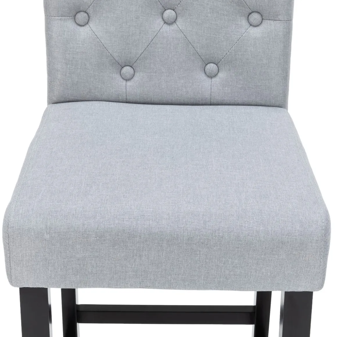 Barhocker WADE 2er Set grau/schwarz