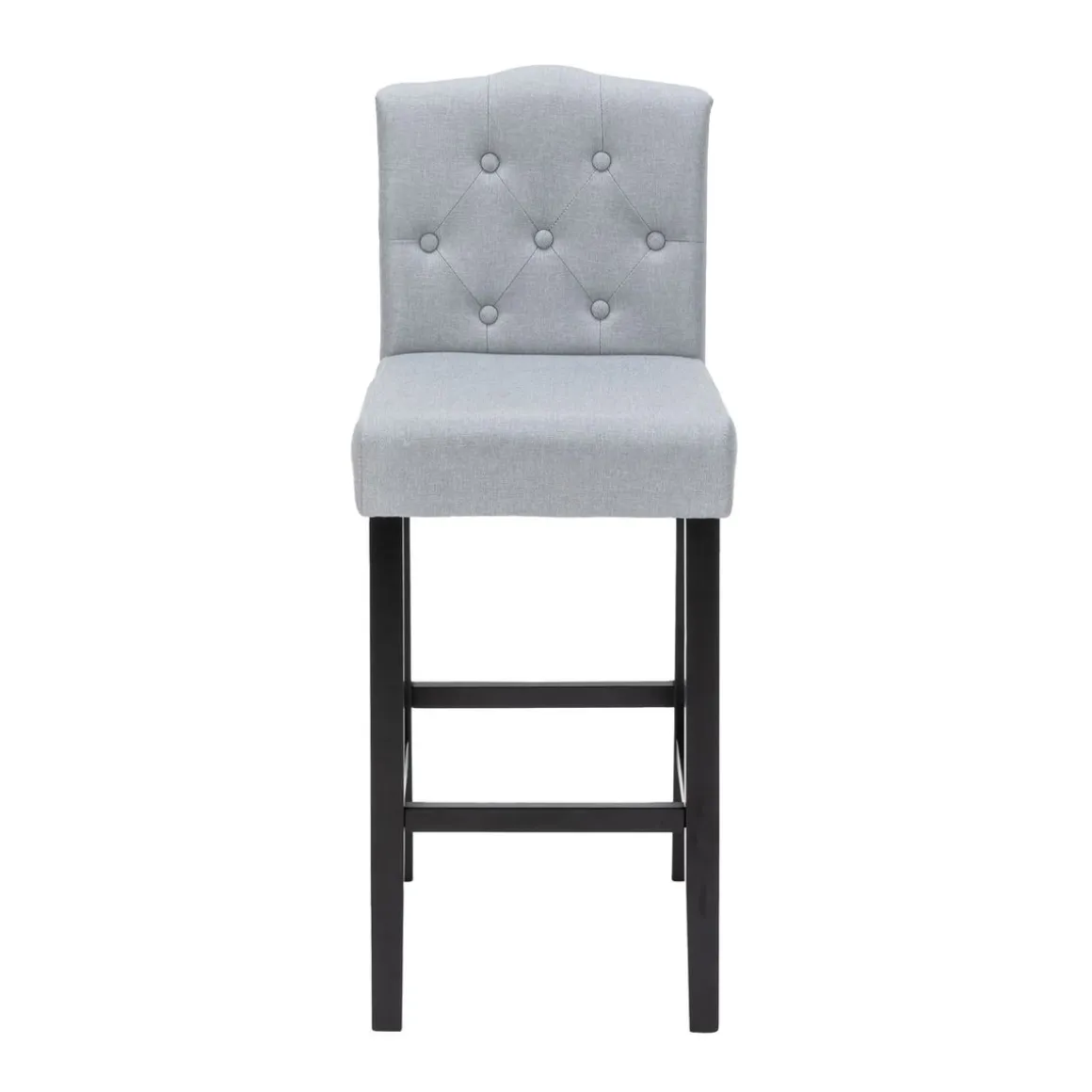 Barhocker WADE 2er Set grau/schwarz