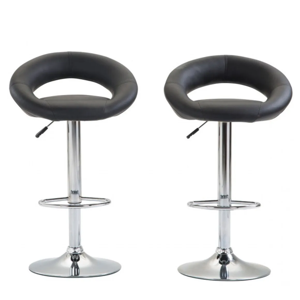 Barhocker WANDA 2er Set schwarz