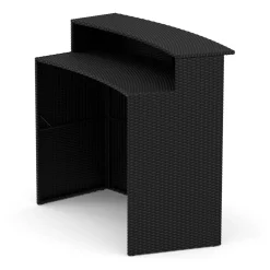 Bartheke Rattan TROPEA schwarz