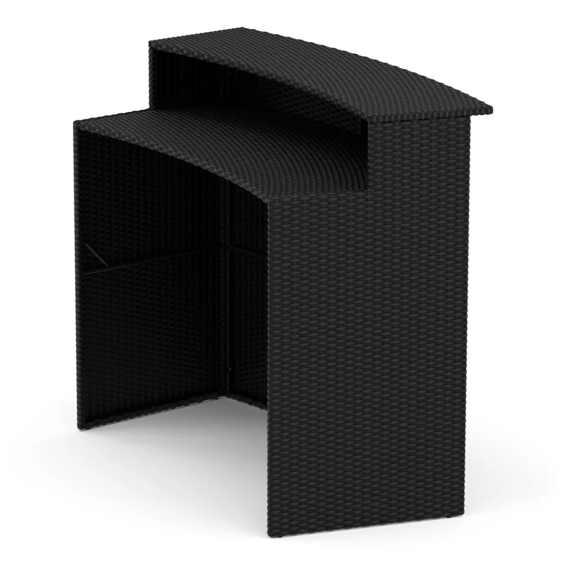 Bartheke Rattan TROPEA schwarz