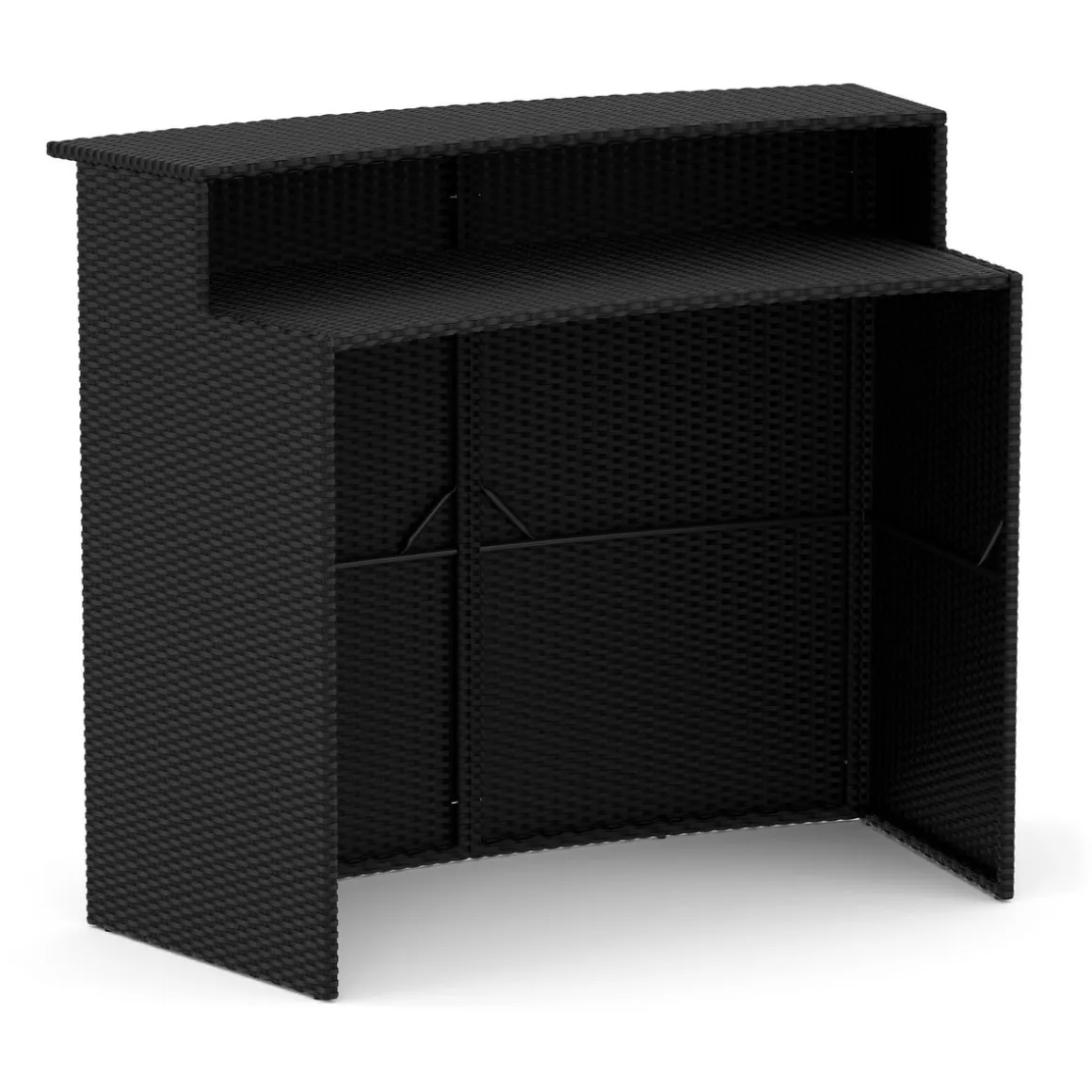 Bartheke Rattan TROPEA schwarz