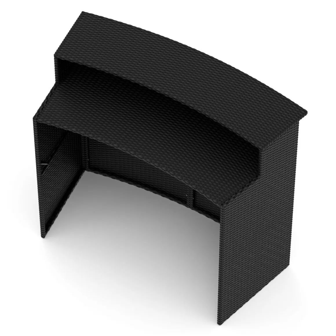 Bartheke Rattan TROPEA schwarz