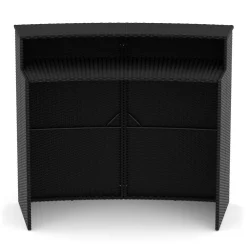 Bartheke Rattan TROPEA schwarz
