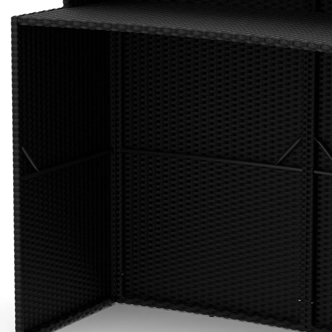 Bartheke Rattan TROPEA schwarz