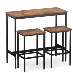 Bartisch mit Barhocker Set Vintage BONITA 100 x 40 x 90 cm | GONSER.CH