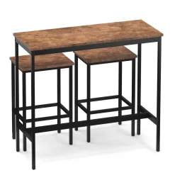 Bartisch mit Barhocker Set Vintage BONITA 100 x 40 x 90 cm | GONSER.CH