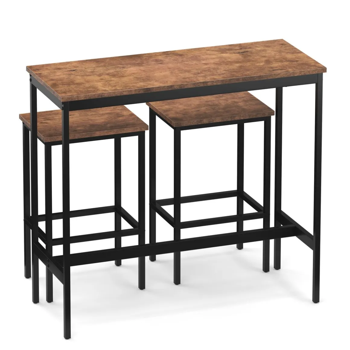 Bartisch mit Barhocker Set Vintage BONITA 100 x 40 x 90 cm | GONSER.CH
