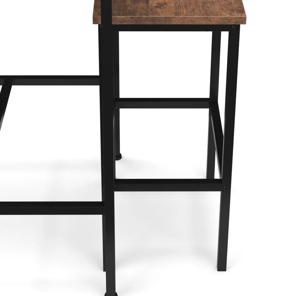 Bartisch mit Barhocker Set Vintage BONITA 60 x 60 x 90 cm