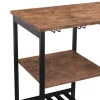 Bartisch mit Regal Vintage BONITA 110 x 40 x 90 cm