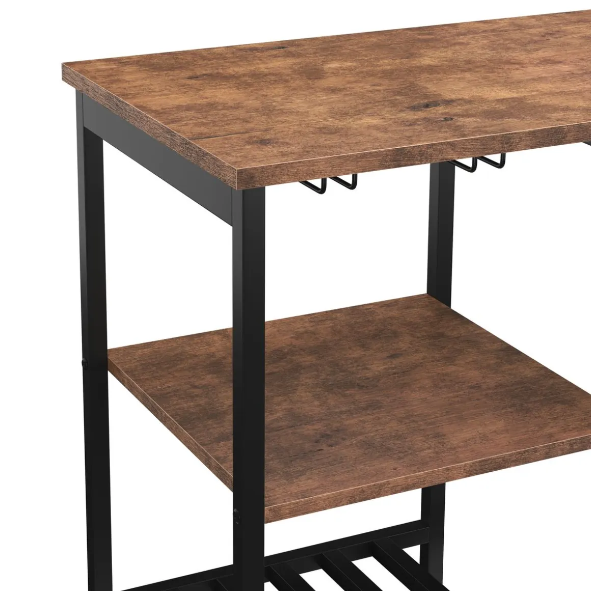 Bartisch mit Regal Vintage BONITA 110 x 40 x 90 cm