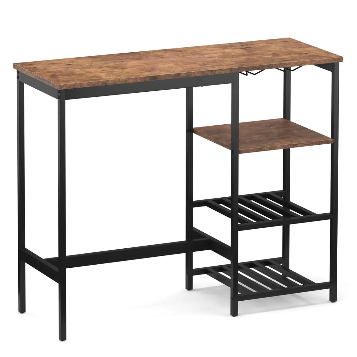 Bartisch mit Regal Vintage BONITA 110 x 40 x 90 cm