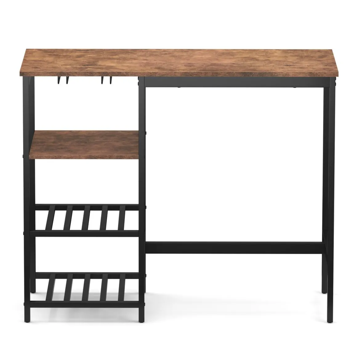 Bartisch mit Regal Vintage BONITA 110 x 40 x 90 cm
