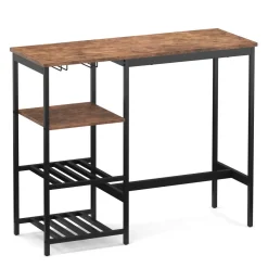 Bartisch mit Regal Vintage BONITA 110 x 40 x 90 cm