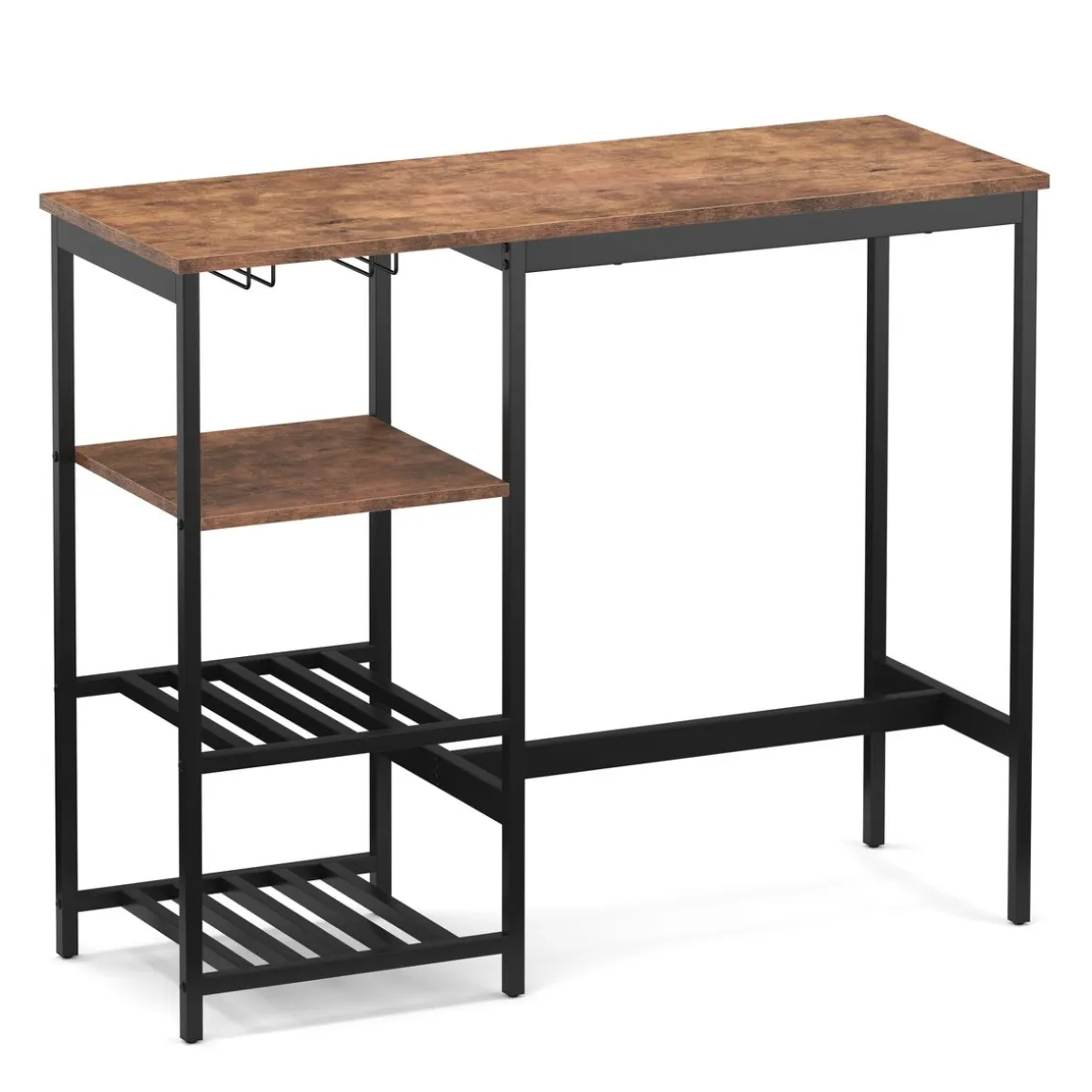 Bartisch mit Regal Vintage BONITA 110 x 40 x 90 cm