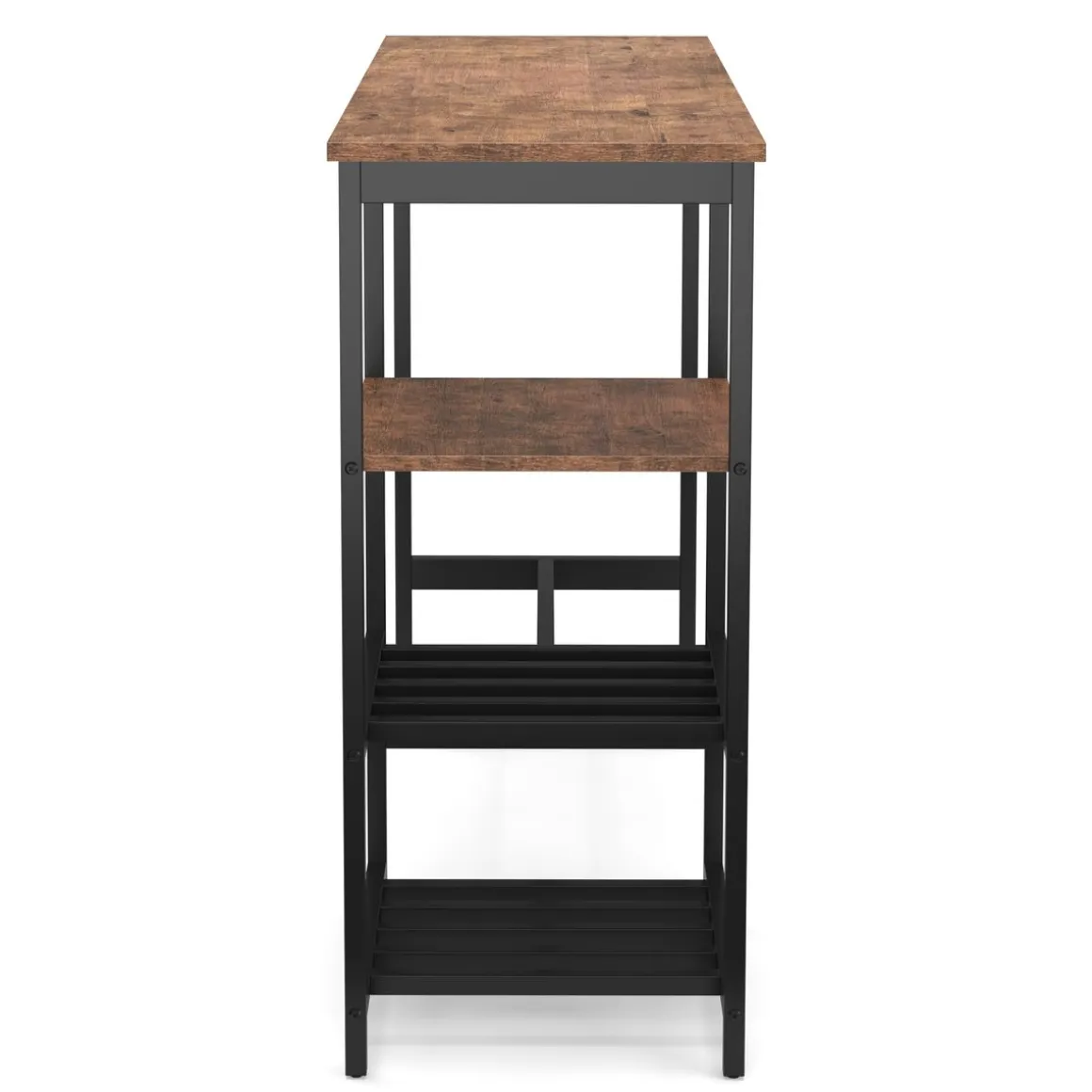 Bartisch mit Regal Vintage BONITA 110 x 40 x 90 cm