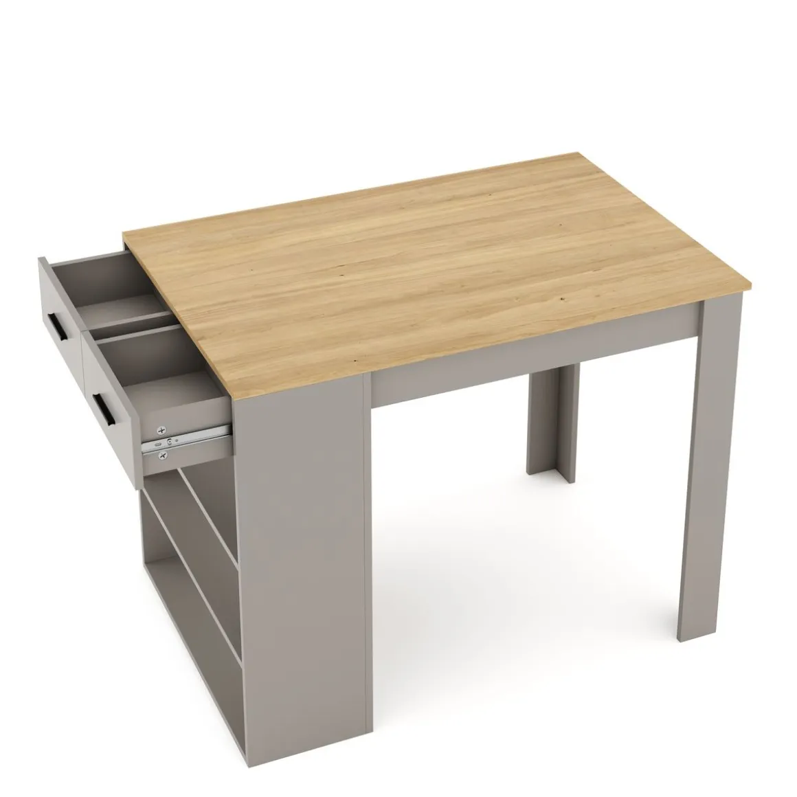 Bartisch MORRISON 100 x 67 x 77 cm natur/anthrazit