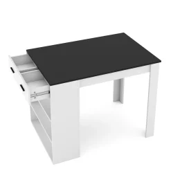 Bartisch MORRISON 100 x 67 x 77 cm weiss/anthrazit