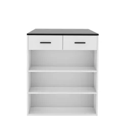 Bartisch MORRISON 100 x 67 x 77 cm weiss/anthrazit