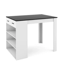 Bartisch MORRISON 100 x 67 x 77 cm weiss/anthrazit