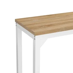 Bartisch PIETRO 120 x 40 x 100 cm weiss/hellbraun
