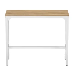Bartisch PIETRO 120 x 40 x 100 cm weiss/hellbraun