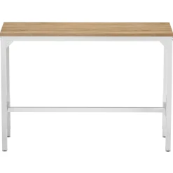 Bartisch PIETRO 140 x 40 x 100 cm weiss/hellbraun